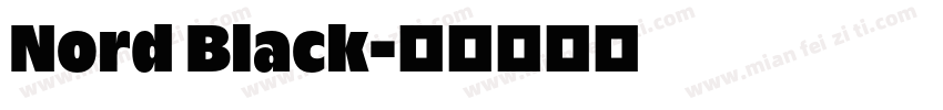 Nord Black字体转换